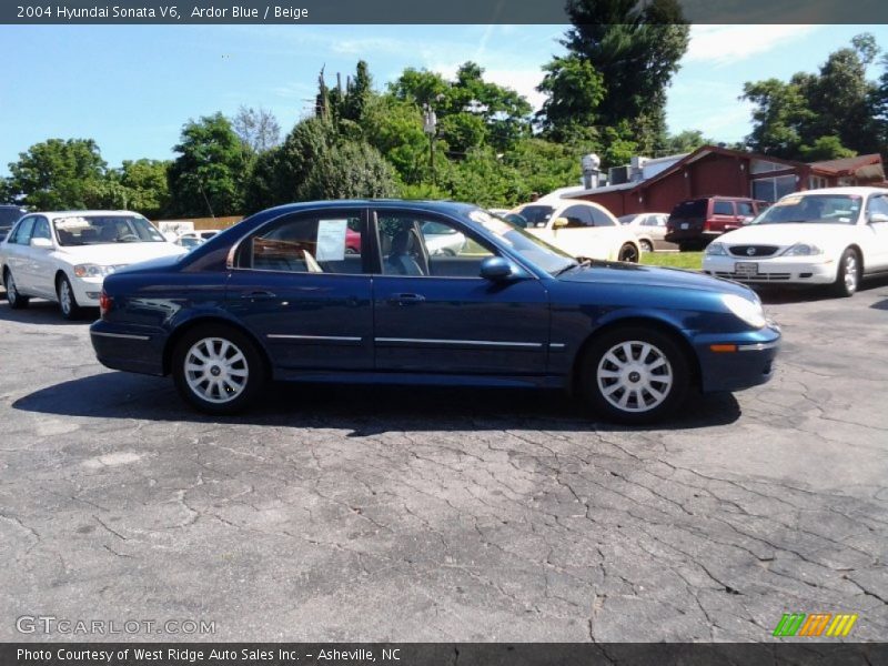 Ardor Blue / Beige 2004 Hyundai Sonata V6