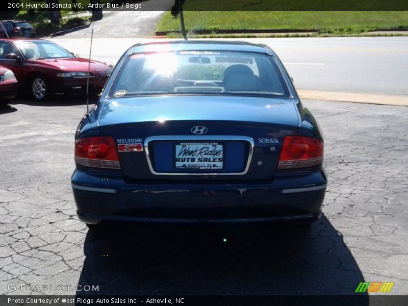 Ardor Blue / Beige 2004 Hyundai Sonata V6
