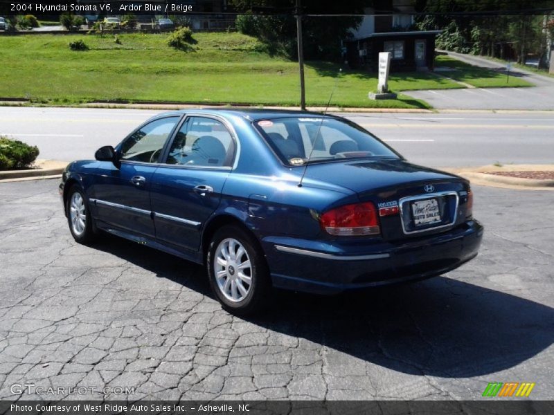 Ardor Blue / Beige 2004 Hyundai Sonata V6