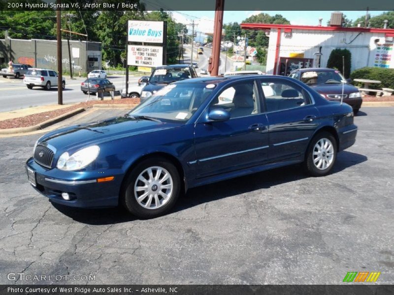 Ardor Blue / Beige 2004 Hyundai Sonata V6