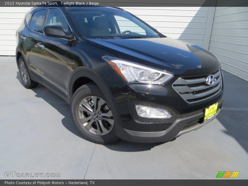 Twilight Black / Beige 2013 Hyundai Santa Fe Sport
