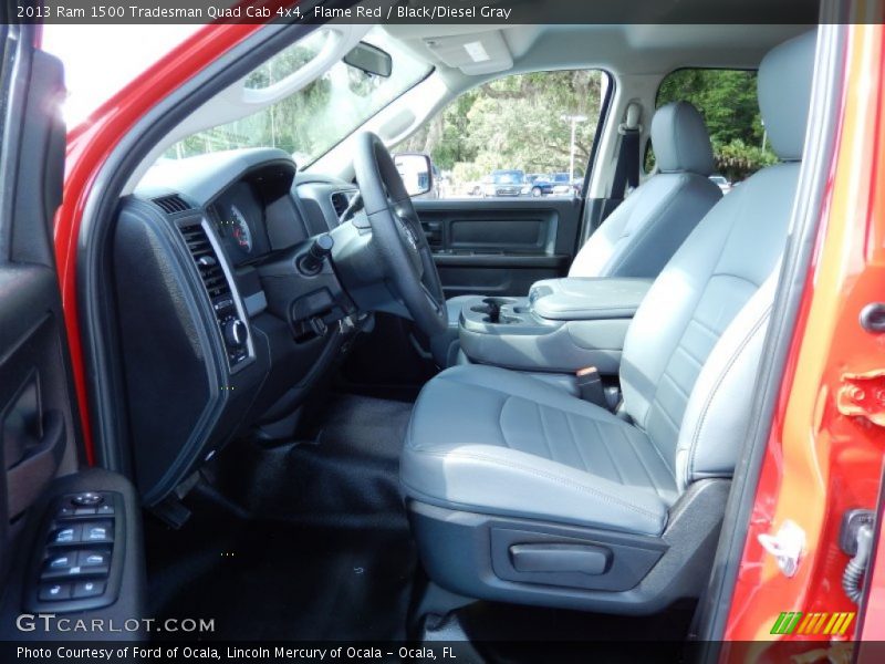  2013 1500 Tradesman Quad Cab 4x4 Black/Diesel Gray Interior