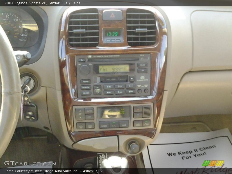 Ardor Blue / Beige 2004 Hyundai Sonata V6