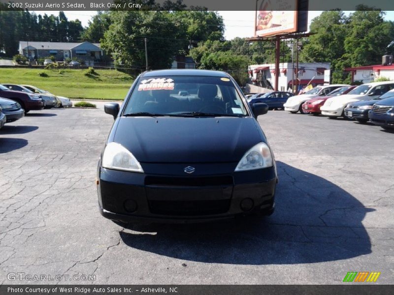 Black Onyx / Gray 2002 Suzuki Aerio S Sedan
