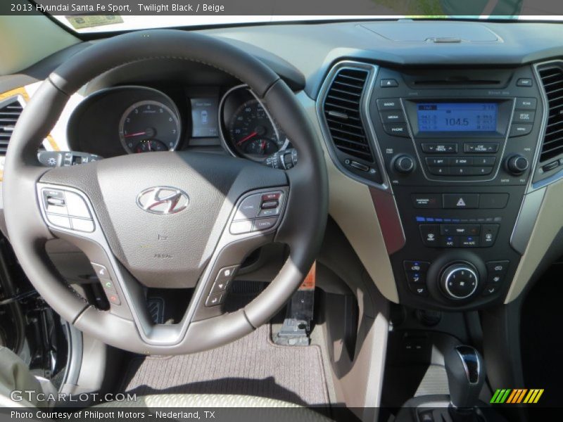 Twilight Black / Beige 2013 Hyundai Santa Fe Sport