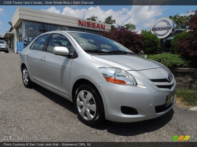 Silver Streak Mica / Dark Charcoal 2008 Toyota Yaris S Sedan