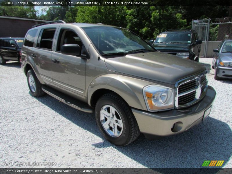 Light Khaki Metallic / Dark Khaki/Light Graystone 2004 Dodge Durango Limited 4x4