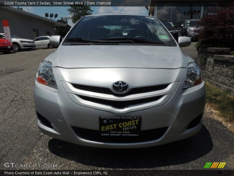 Silver Streak Mica / Dark Charcoal 2008 Toyota Yaris S Sedan