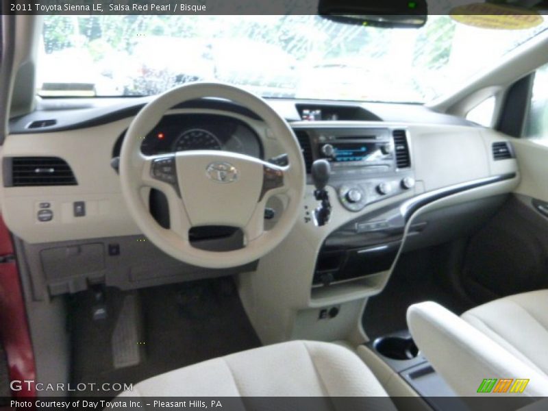 Salsa Red Pearl / Bisque 2011 Toyota Sienna LE