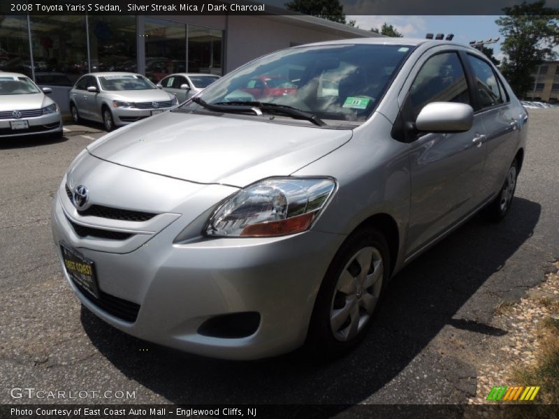 Silver Streak Mica / Dark Charcoal 2008 Toyota Yaris S Sedan