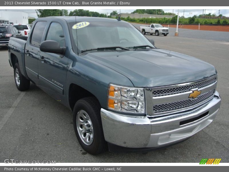 Blue Granite Metallic / Ebony 2013 Chevrolet Silverado 1500 LT Crew Cab