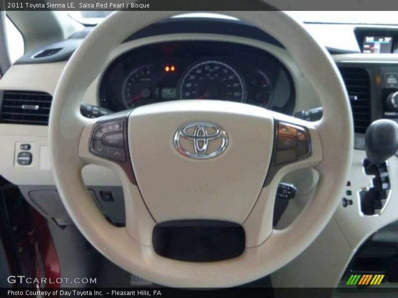 Salsa Red Pearl / Bisque 2011 Toyota Sienna LE