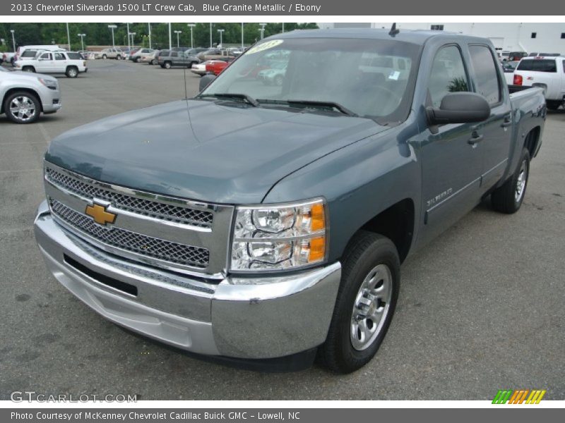 Blue Granite Metallic / Ebony 2013 Chevrolet Silverado 1500 LT Crew Cab