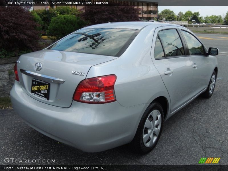 Silver Streak Mica / Dark Charcoal 2008 Toyota Yaris S Sedan