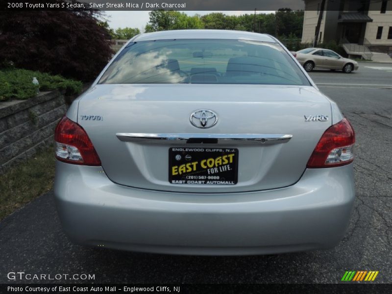 Silver Streak Mica / Dark Charcoal 2008 Toyota Yaris S Sedan