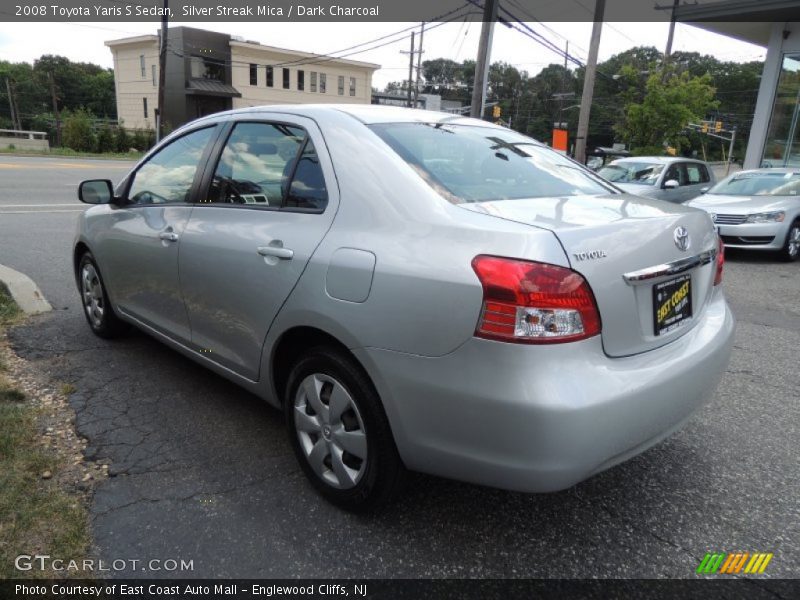 Silver Streak Mica / Dark Charcoal 2008 Toyota Yaris S Sedan