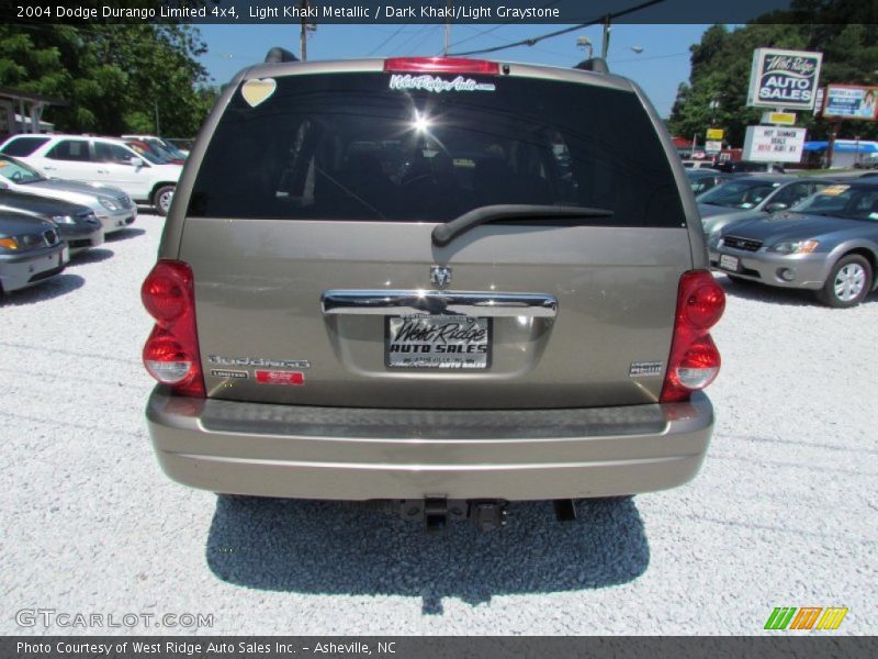 Light Khaki Metallic / Dark Khaki/Light Graystone 2004 Dodge Durango Limited 4x4