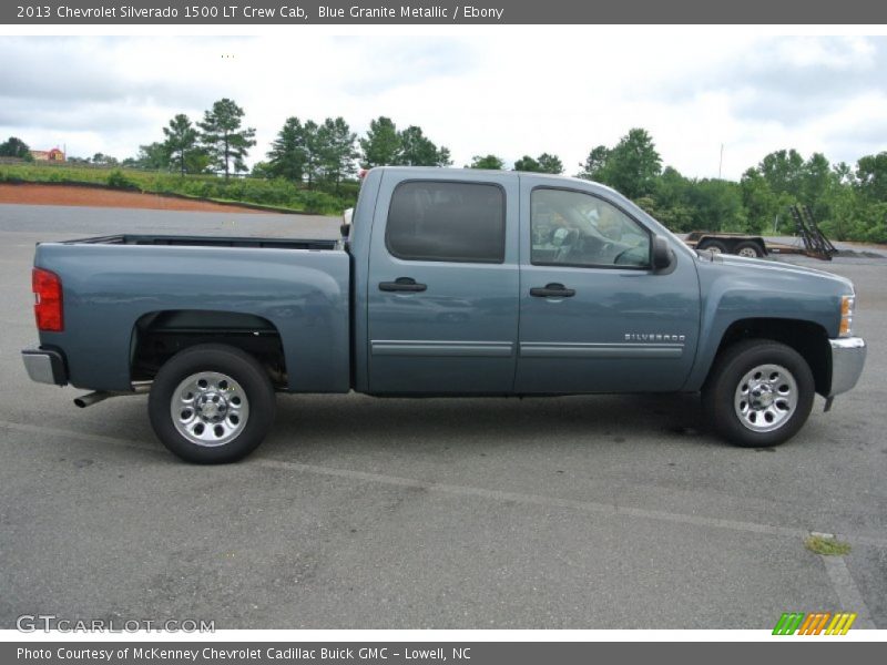Blue Granite Metallic / Ebony 2013 Chevrolet Silverado 1500 LT Crew Cab