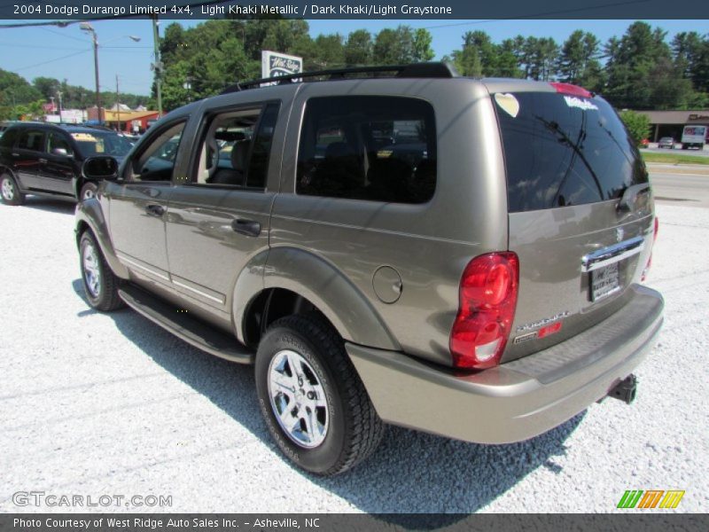 Light Khaki Metallic / Dark Khaki/Light Graystone 2004 Dodge Durango Limited 4x4