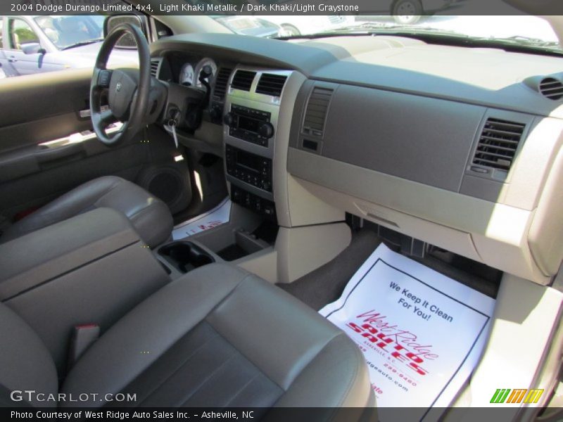 Light Khaki Metallic / Dark Khaki/Light Graystone 2004 Dodge Durango Limited 4x4