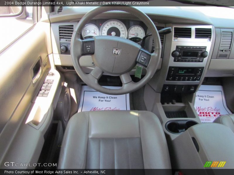 Light Khaki Metallic / Dark Khaki/Light Graystone 2004 Dodge Durango Limited 4x4