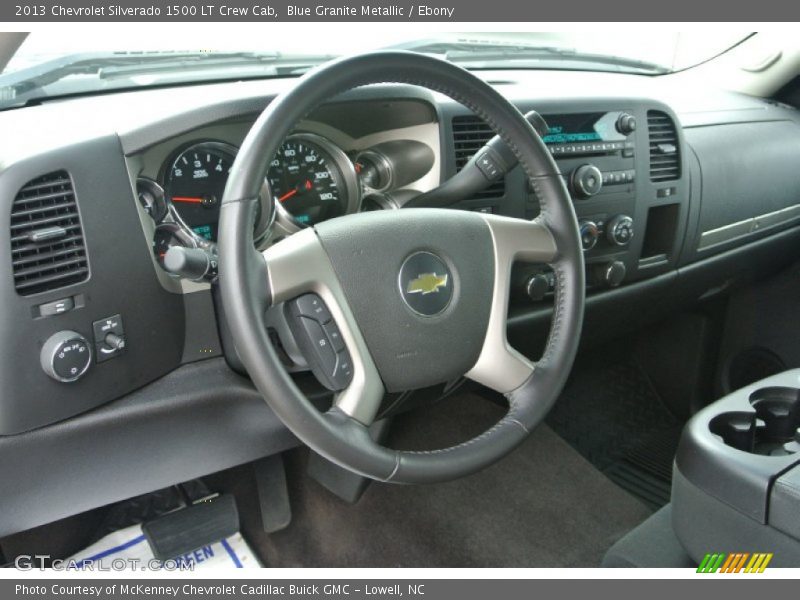 Blue Granite Metallic / Ebony 2013 Chevrolet Silverado 1500 LT Crew Cab