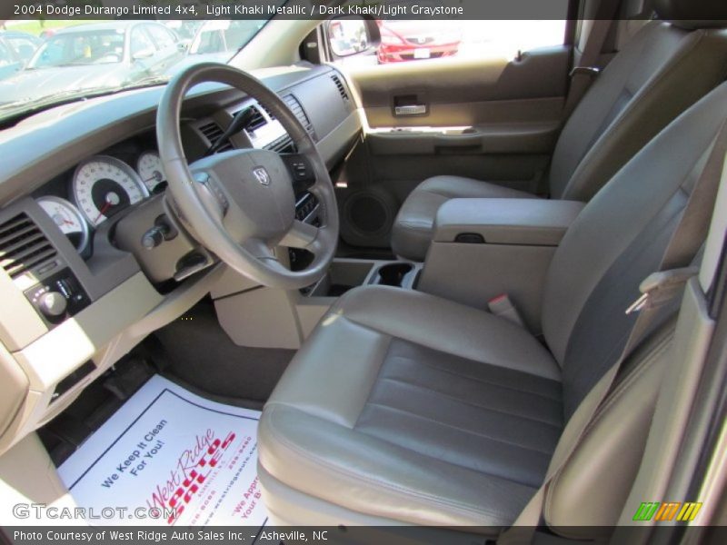 Light Khaki Metallic / Dark Khaki/Light Graystone 2004 Dodge Durango Limited 4x4