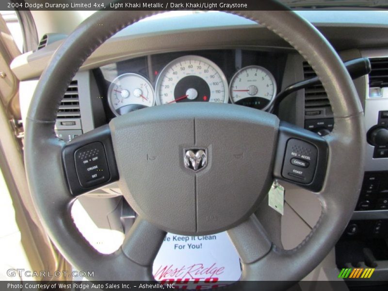 Light Khaki Metallic / Dark Khaki/Light Graystone 2004 Dodge Durango Limited 4x4