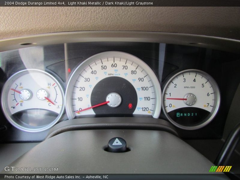 Light Khaki Metallic / Dark Khaki/Light Graystone 2004 Dodge Durango Limited 4x4