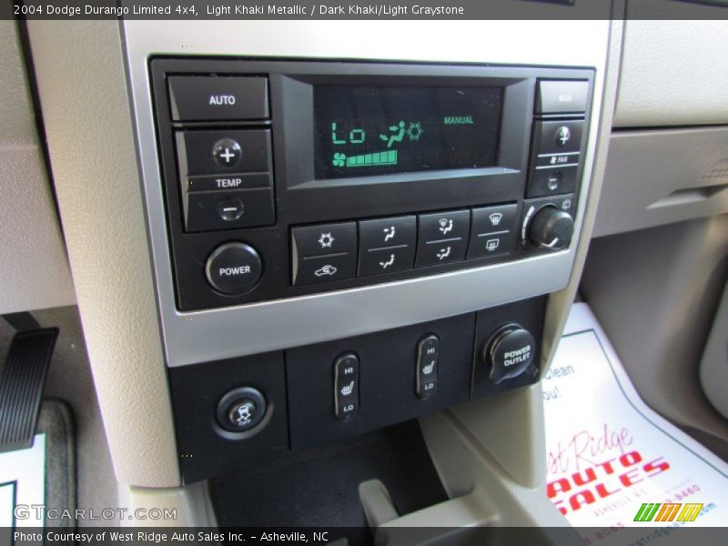 Light Khaki Metallic / Dark Khaki/Light Graystone 2004 Dodge Durango Limited 4x4