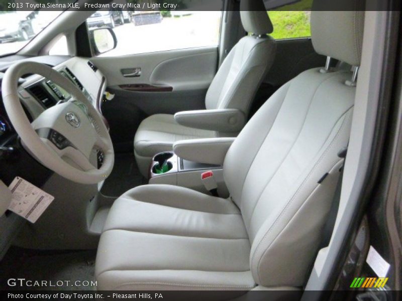 Predawn Gray Mica / Light Gray 2013 Toyota Sienna XLE