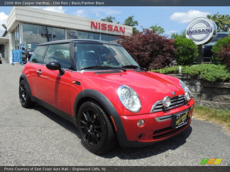 Chili Red / Black/Panther Black 2006 Mini Cooper Hardtop