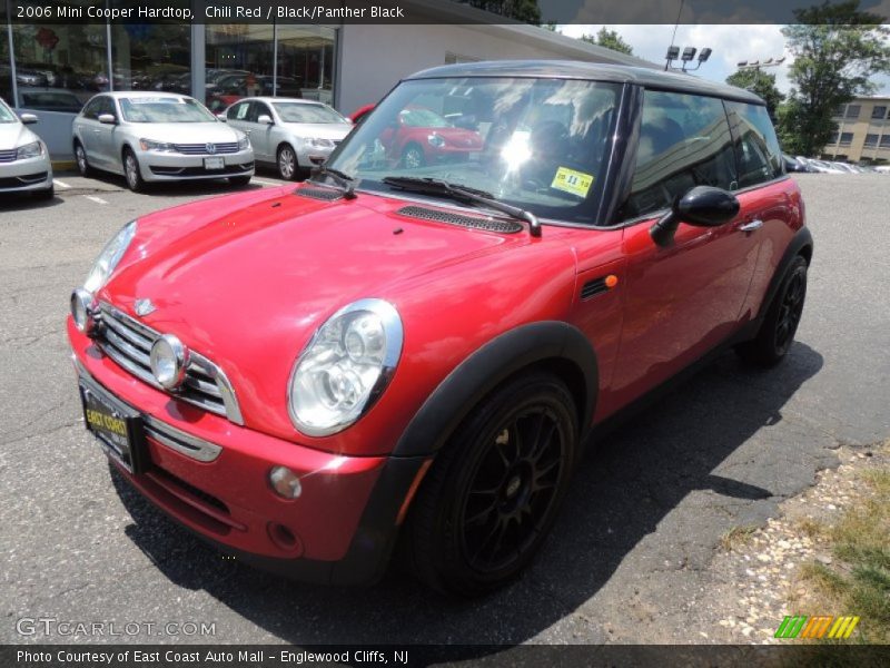 Chili Red / Black/Panther Black 2006 Mini Cooper Hardtop