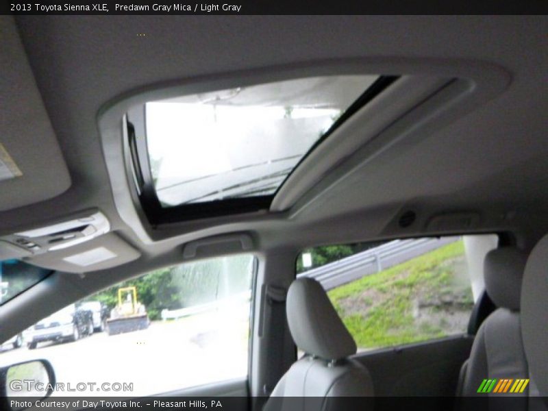 Predawn Gray Mica / Light Gray 2013 Toyota Sienna XLE