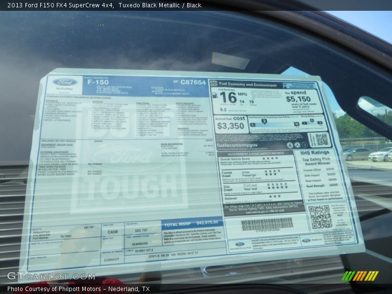 Tuxedo Black Metallic / Black 2013 Ford F150 FX4 SuperCrew 4x4