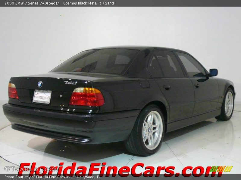 Cosmos Black Metallic / Sand 2000 BMW 7 Series 740i Sedan