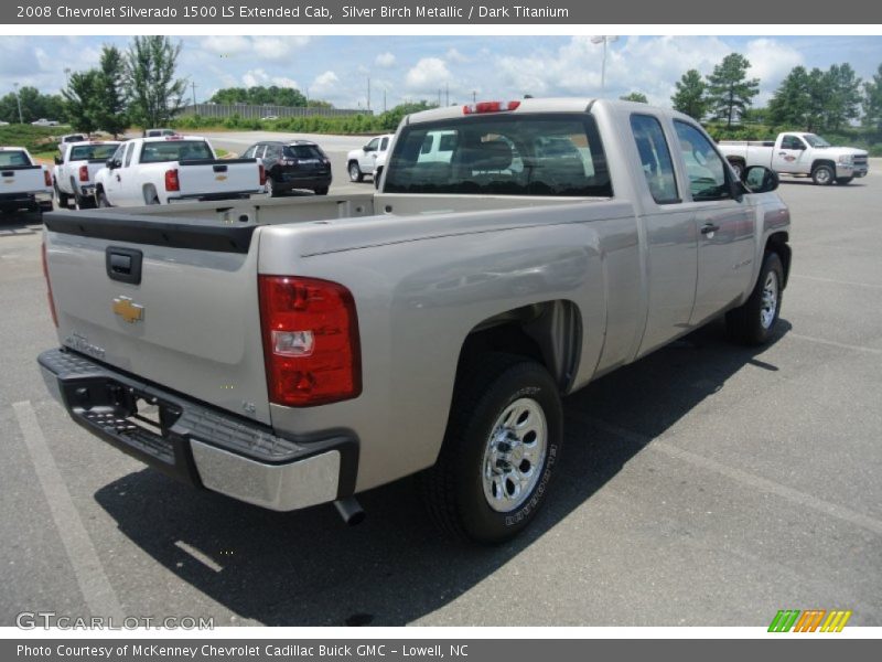 Silver Birch Metallic / Dark Titanium 2008 Chevrolet Silverado 1500 LS Extended Cab