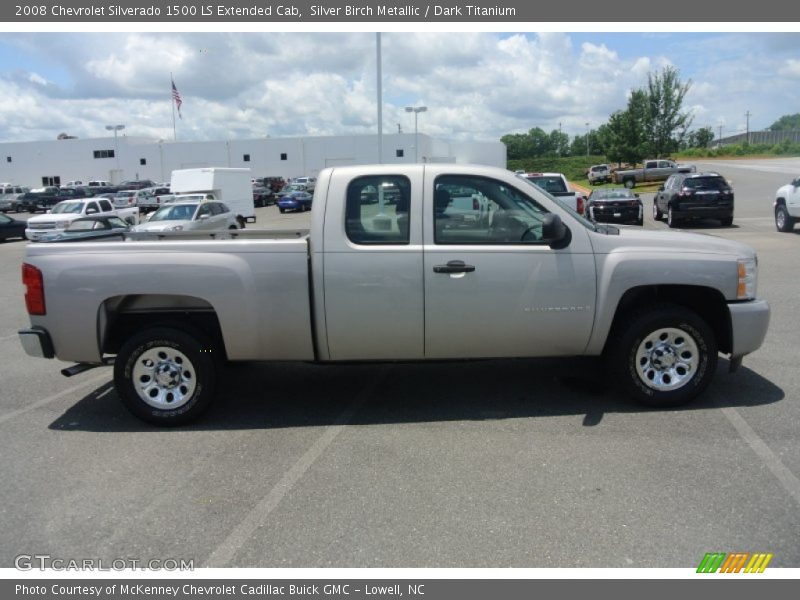 Silver Birch Metallic / Dark Titanium 2008 Chevrolet Silverado 1500 LS Extended Cab