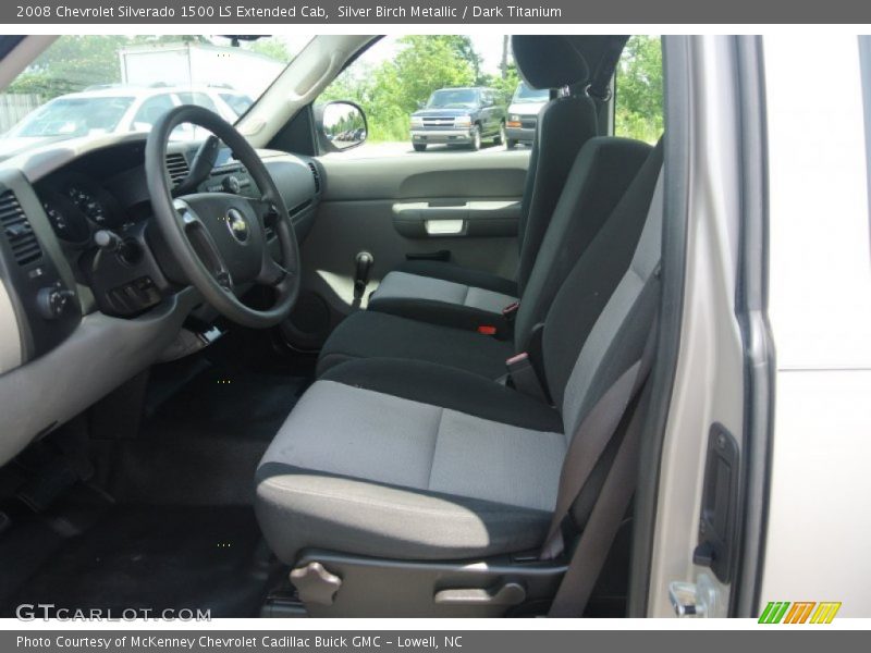 Silver Birch Metallic / Dark Titanium 2008 Chevrolet Silverado 1500 LS Extended Cab