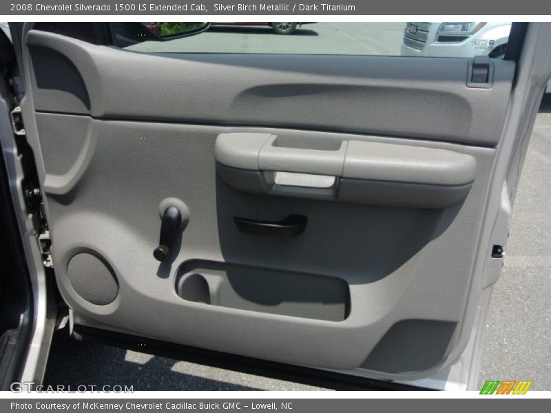 Silver Birch Metallic / Dark Titanium 2008 Chevrolet Silverado 1500 LS Extended Cab