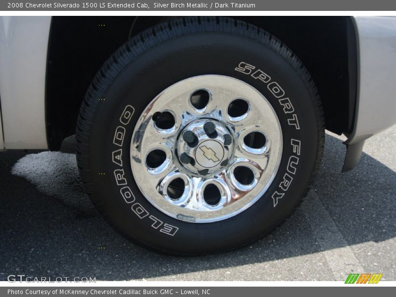 Silver Birch Metallic / Dark Titanium 2008 Chevrolet Silverado 1500 LS Extended Cab