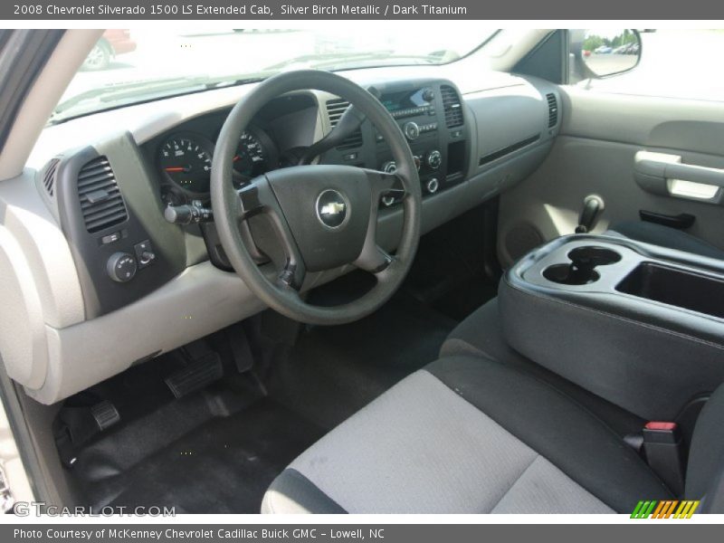 Silver Birch Metallic / Dark Titanium 2008 Chevrolet Silverado 1500 LS Extended Cab