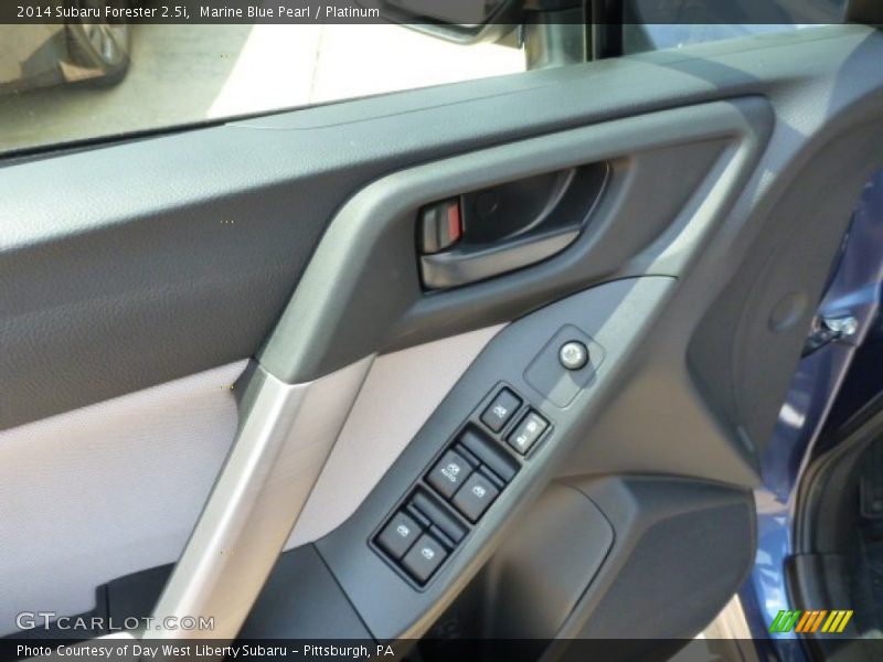 Marine Blue Pearl / Platinum 2014 Subaru Forester 2.5i