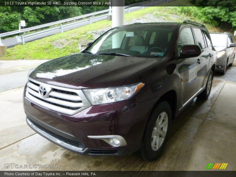 Sizzling Crimson Mica / Ash 2013 Toyota Highlander SE 4WD