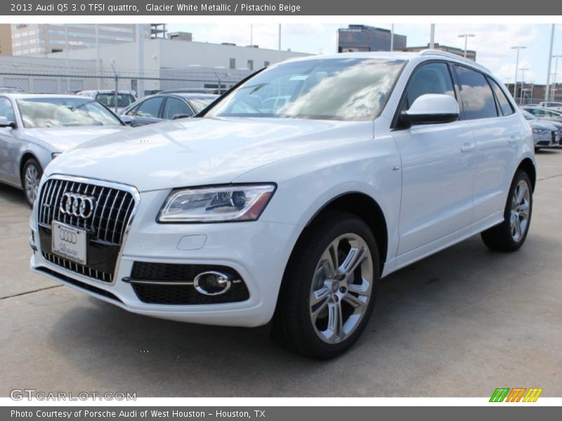 Glacier White Metallic / Pistachio Beige 2013 Audi Q5 3.0 TFSI quattro