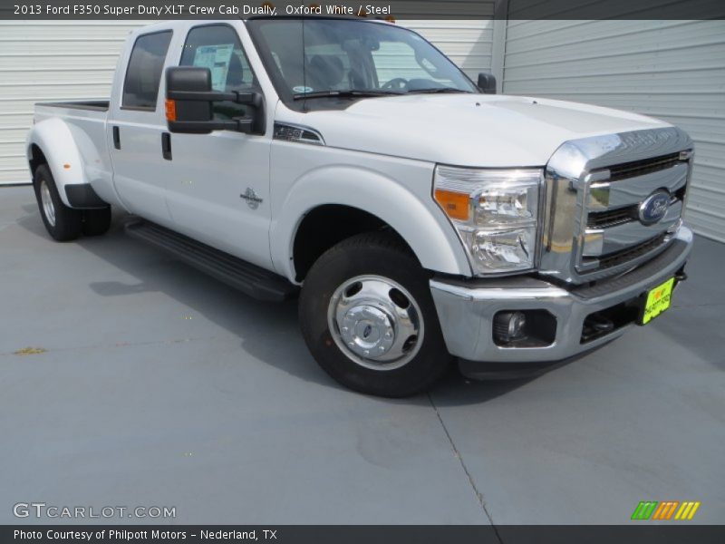 Oxford White / Steel 2013 Ford F350 Super Duty XLT Crew Cab Dually