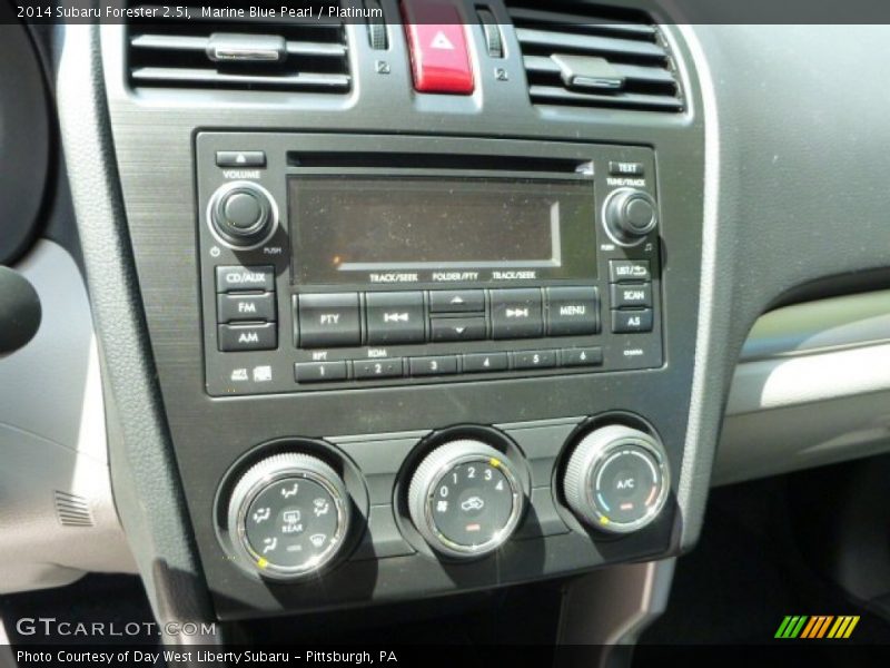 Marine Blue Pearl / Platinum 2014 Subaru Forester 2.5i