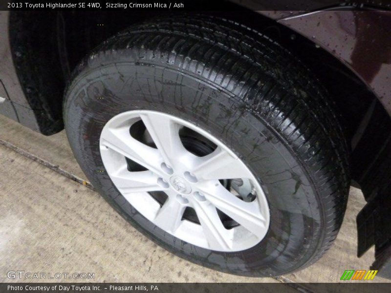 Sizzling Crimson Mica / Ash 2013 Toyota Highlander SE 4WD