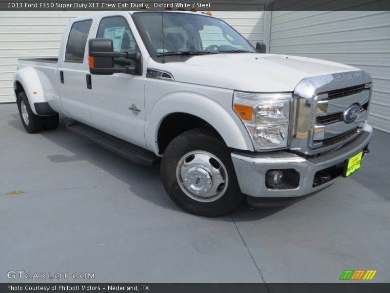 Oxford White / Steel 2013 Ford F350 Super Duty XLT Crew Cab Dually