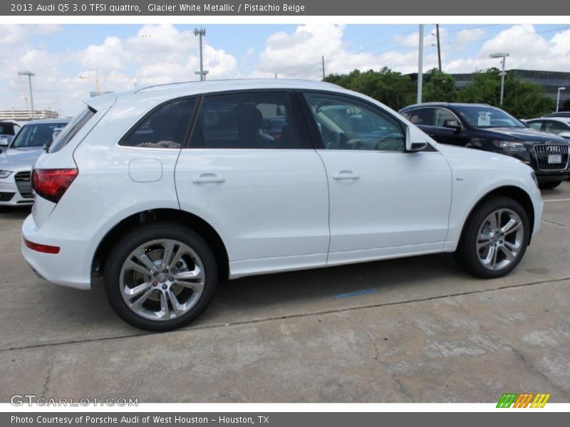 Glacier White Metallic / Pistachio Beige 2013 Audi Q5 3.0 TFSI quattro